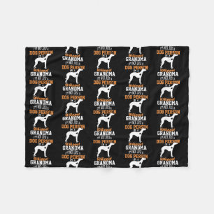 Whippet Grandma Dog Gifts Whippet Dog Lover Fleece Blanket