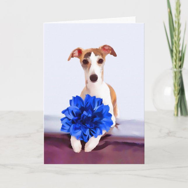 Whippet Greeting Cards (Front)