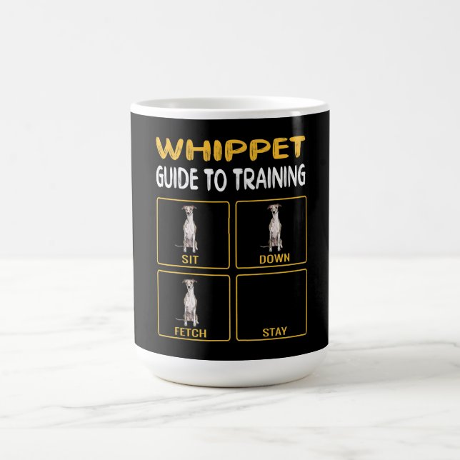 whippet guide to training dog obedience coffee mug (Center)