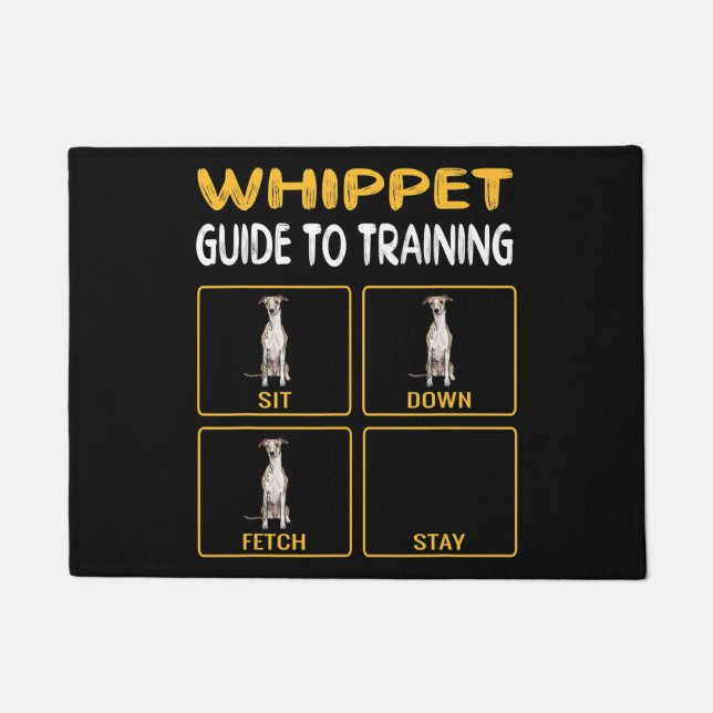 Whippet Guide To Training Dog Obedience Doormat (Front)