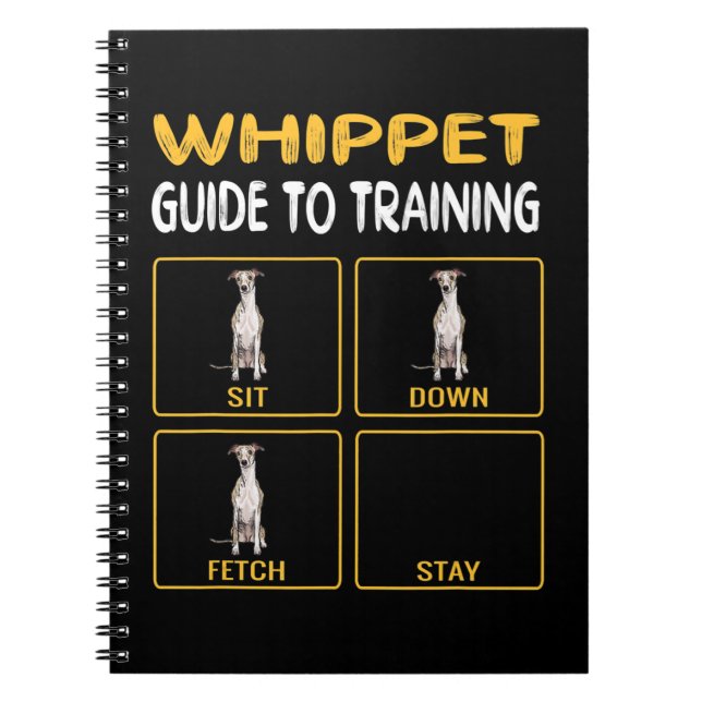 whippet guide to training dog obedience notebook (Front)