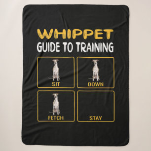whippet guide to training dog obedience sherpa blanket