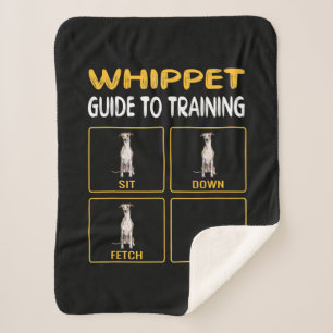 whippet guide to training dog obedience sherpa blanket