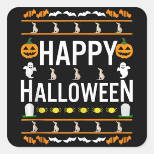 Whippet Halloween Lazy Ugly Costume Dog Tank Top Square Sticker