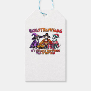 Whippet Halloween Thanksgiving Christmas Oversized Gift Tags