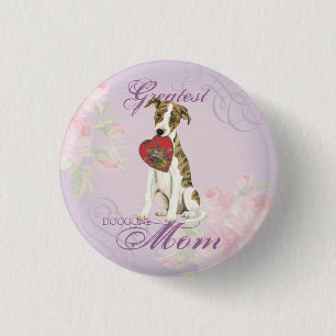 Whippet Heart Mum 3 Cm Round Badge