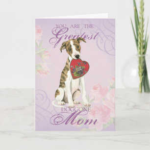 Whippet Heart Mum Card