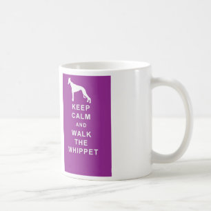 WHIPPET Keep Calm Walk the Whippet mug birthday