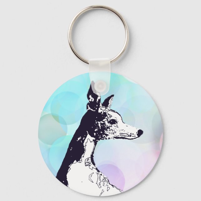 Whippet Keychain (Front)
