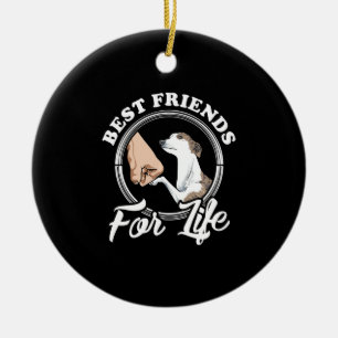 whippet lover gifts whippet lovers sweat ceramic ornament