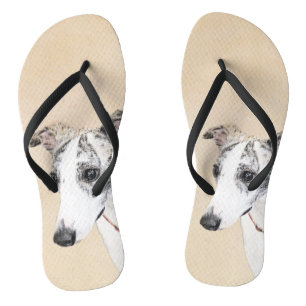 Whippet Painting - Cute Original Dog Art Thongs