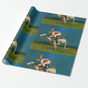Whippet Racer Wrapping Paper