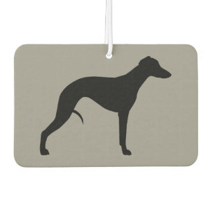 Whippet Silhouette Car Air Freshener