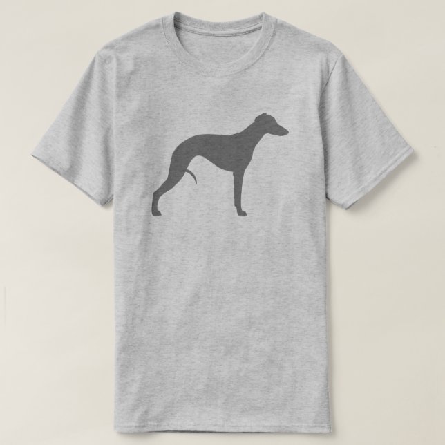 Whippet Silhouette T-Shirt (Design Front)
