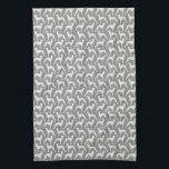 Whippet Silhouettes Pattern Tea Towel<br><div class="desc">Whippet Lover's Kitchen Towel</div>