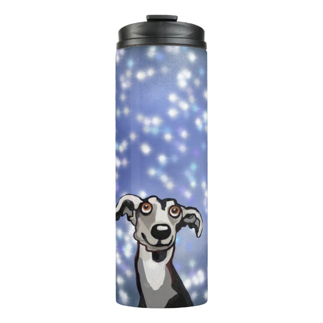 Whippet starry night thermal tumbler (Front)