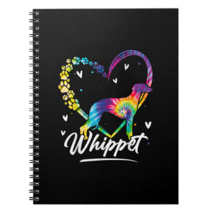 Whippet Tie Dye Rainbow Dog Lover Gift T-Shirt Notebook
