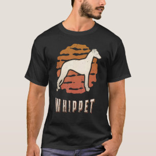 Whippet Vintage Retro Classic Dog Sunset T-Shirt