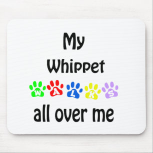 Whippet Walks Design Mouse Pad