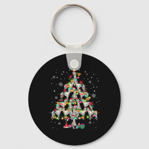 Whippets Christmas Tree Funny Whippets Lover Chris Key Ring