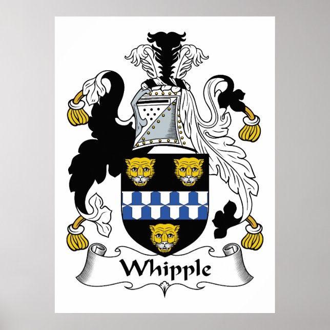 Whipple Family Crest Poster (Front)