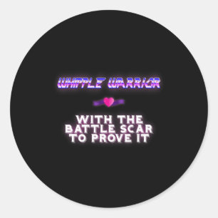 Whipple Warrior Pancreatic Cancer Awareness Classic Round Sticker