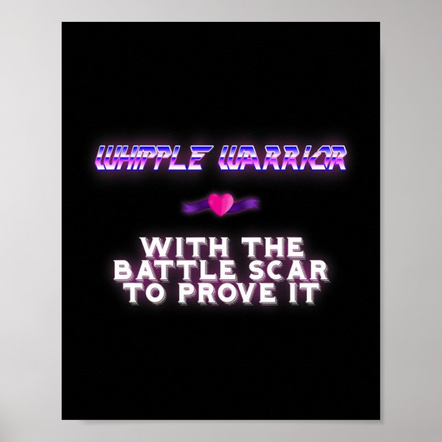 Whipple Warrior Pancreatic Cancer Awareness   Poster (Front)