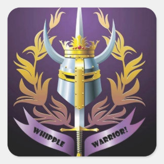 Whipple Warrior Square Sticker of The Dude