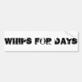 Whips Bumper Sticker