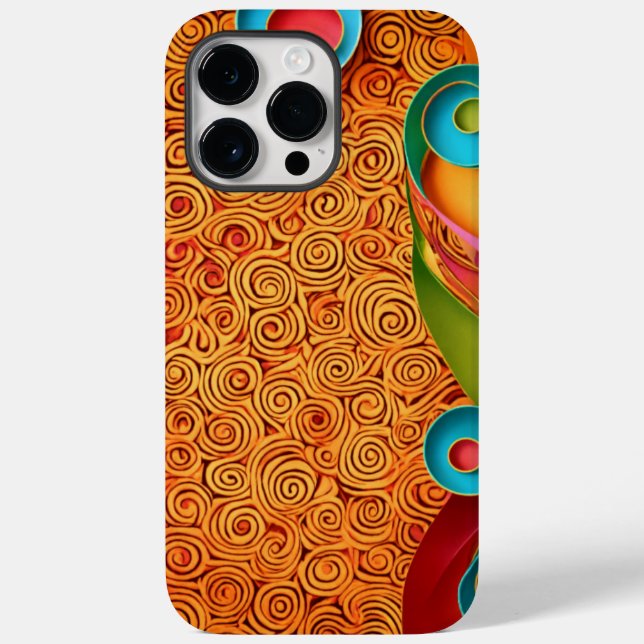 Whirl of Colour Patterned Elegance Case-Mate iPhone Case (Back)