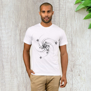 Whirled Nautical Stars Mens T-Shirt