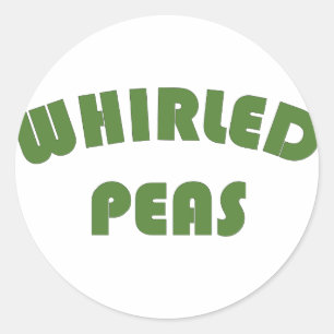 Whirled Peas Classic Round Sticker