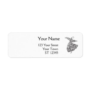Whirling Dervish Return Address Label