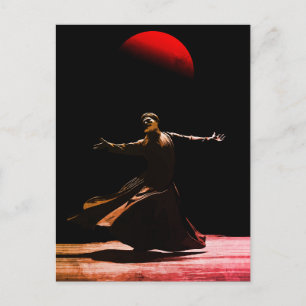 Whirling Dervish Sufi Spiritual Dance Islamic Art Postcard