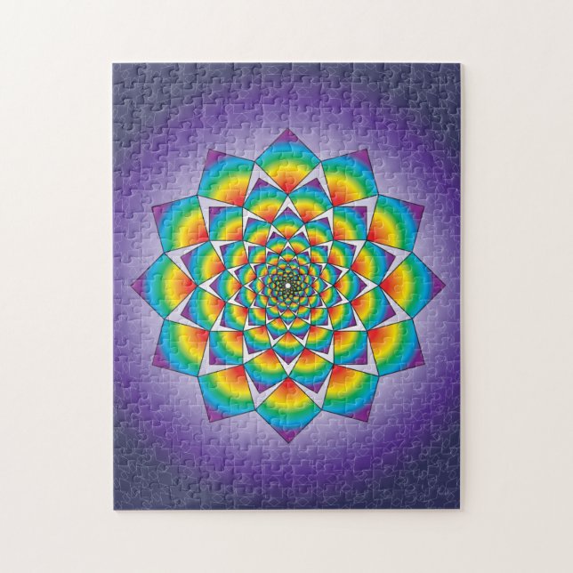 WHIRLING SQUARES JIGSAW PUZZLE (Vertical)