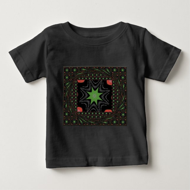 Whirling stars background baby T-Shirt (Front)