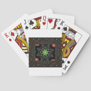 Whirling stars background playing cards