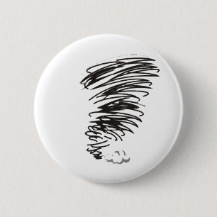 Whirling Tornado 6 Cm Round Badge