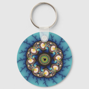 Whirlpool - Fractal Key Ring