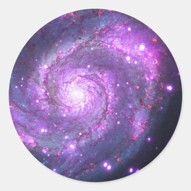 Whirlpool Galaxy Classic Round Sticker (Front)