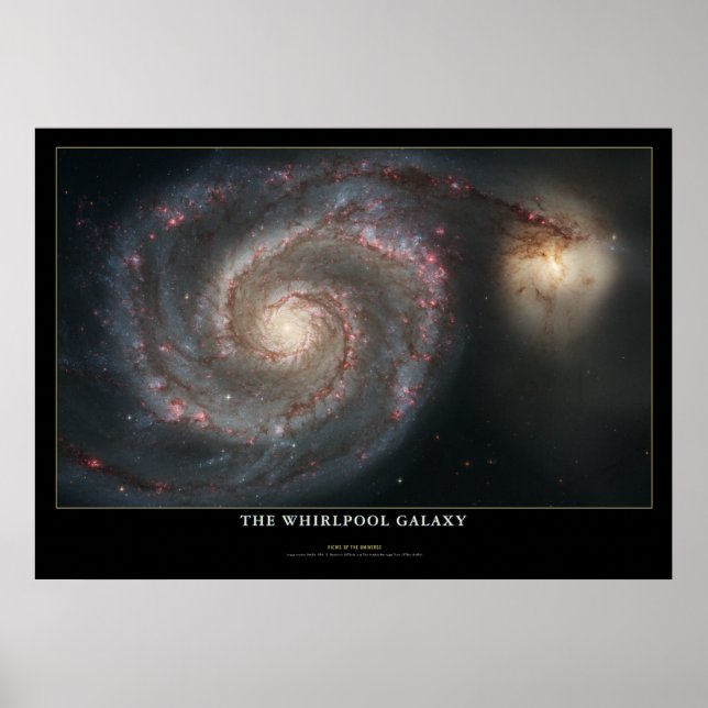 Whirlpool Galaxy Colossal Astronomy Poster (Front)