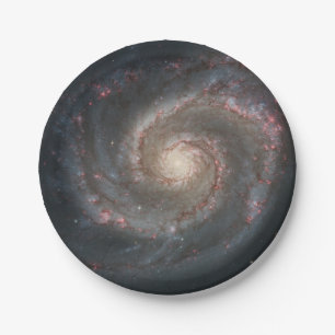 Whirlpool Galaxy Paper Plate