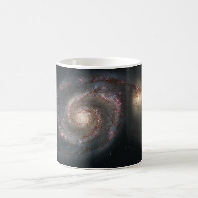 Whirlpool Galaxy (Space) (Universe) (Messier 51A) Coffee Mug (Center)