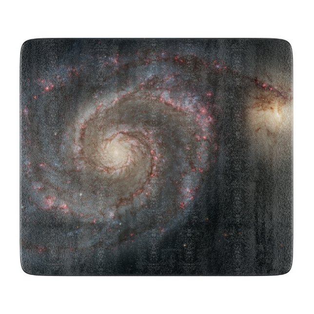Whirlpool Galaxy (Space) (Universe) (Messier 51A) Cutting Board (Front)