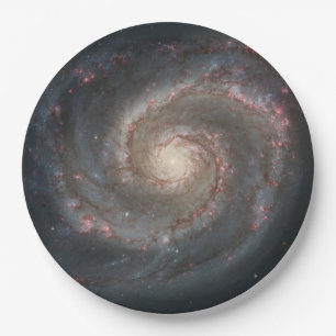 Whirlpool Galaxy (Space) (Universe) (Messier 51A) Paper Plate