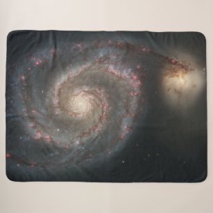Whirlpool Galaxy (Space) (Universe) (Messier 51A) Sherpa Blanket
