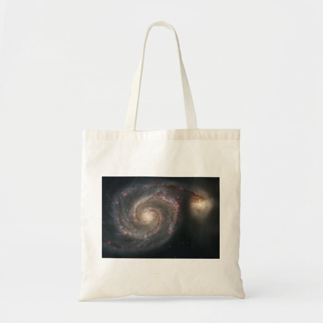 Whirlpool Galaxy (Space) (Universe) (Messier 51A) Tote Bag (Front)