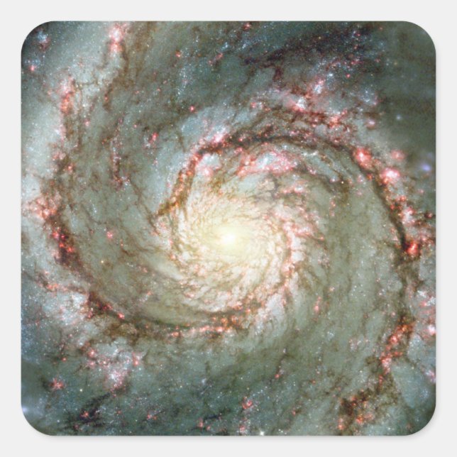 Whirlpool Galaxy Square Sticker (Front)
