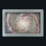 Whirlpool Gallaxy Belt Buckle<br><div class="desc">NASA space photograph of the whirlpool type galaxy.</div>