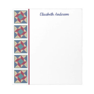 Whirlpool Quilt Block Border Note Pad